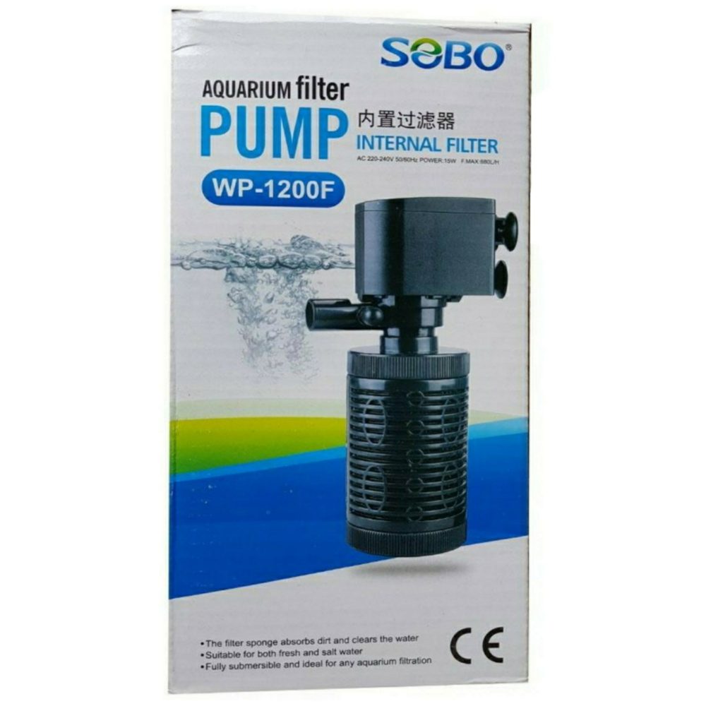 Sobo Akvaryum İç Filtre 15W 800Lt/Saat WP-1200F